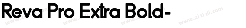 Reva Pro Extra Bold字体转换